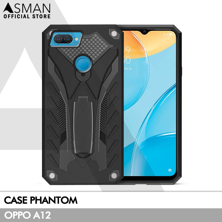 Hardcase Phantom OPPO A12  | Transformer Kick Stand