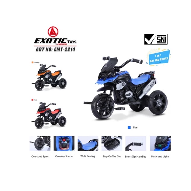 Motor Aki Gowes Merk Exotic EMT 2214