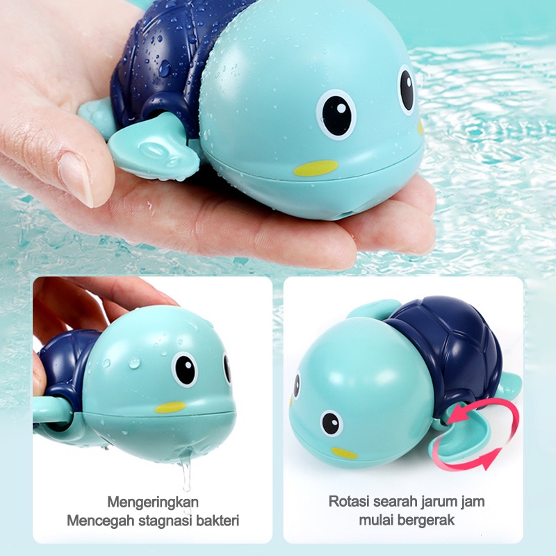 Mainan Mandi Anak Bayi Bentuk DOLPHIN Berenang Di Kolam Renang/Bebek mainan mandi bayi/Mainan Mandi Bayi Kura Kura/mainan mandi bayi  L81/82