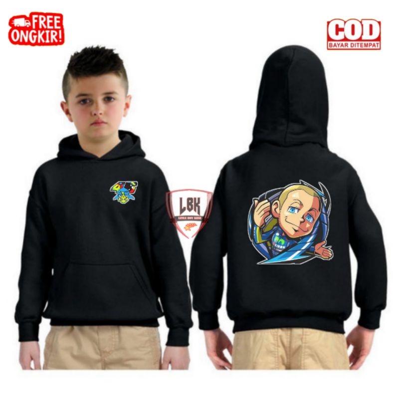 JAKET SWEATER HOODIE ANAK VALENTINO ROSSI