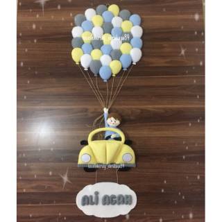 Custom Dekorasi  Flanel Hiasan Gantung Gambar  Balon  Terbang  