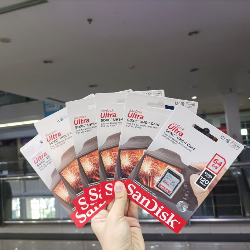 Sdhc sandisk 16Gb, 32Gb, 64gb Speed 120mbps