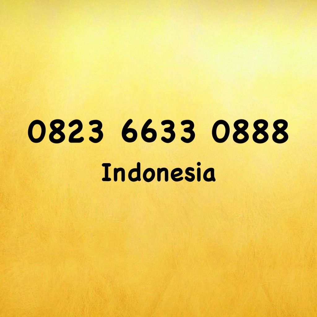 Nomor Cantik Kartu AS Triple A - 888 - 088 - 0823 6633 0888
