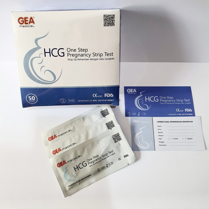 Strip Test Kehamilan (Satuan) HCG - Strip Uji Kehamilan