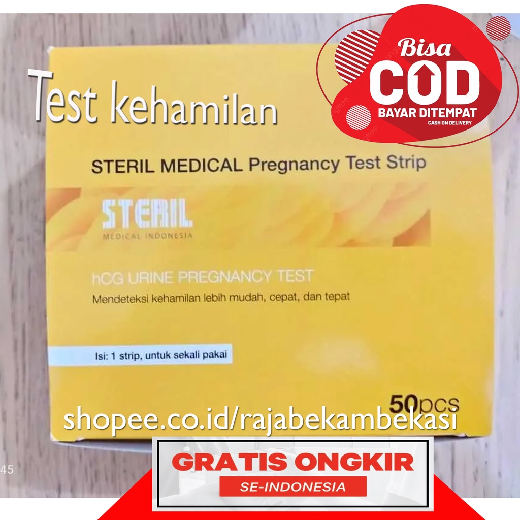 Hcg Steril / Hcg / tespek / tes kehamilan / Steril / Tespek hamil 1 BOX ISI 50