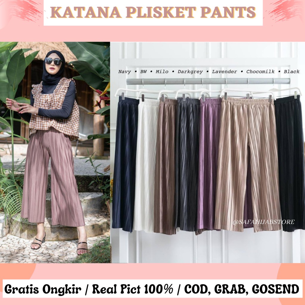 KATANA PLISKET PANTS / CELANA PLISKET