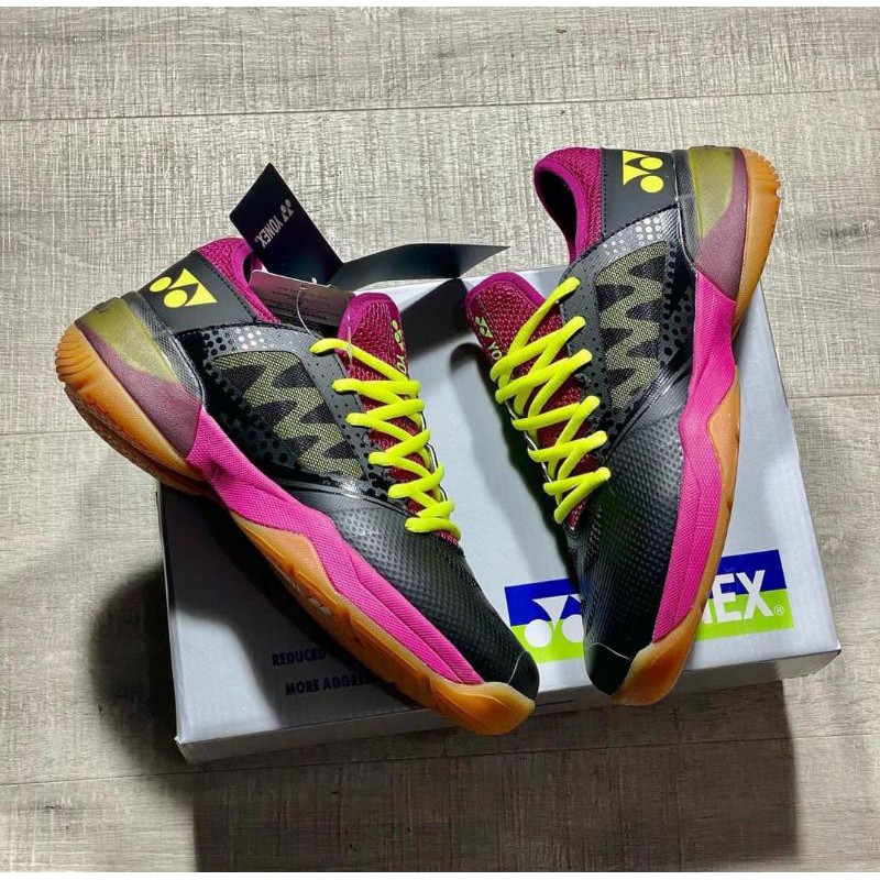 Sepatu Badminton Pria & Wanita Yonex Comfort Z2 Black Pink Import Premium