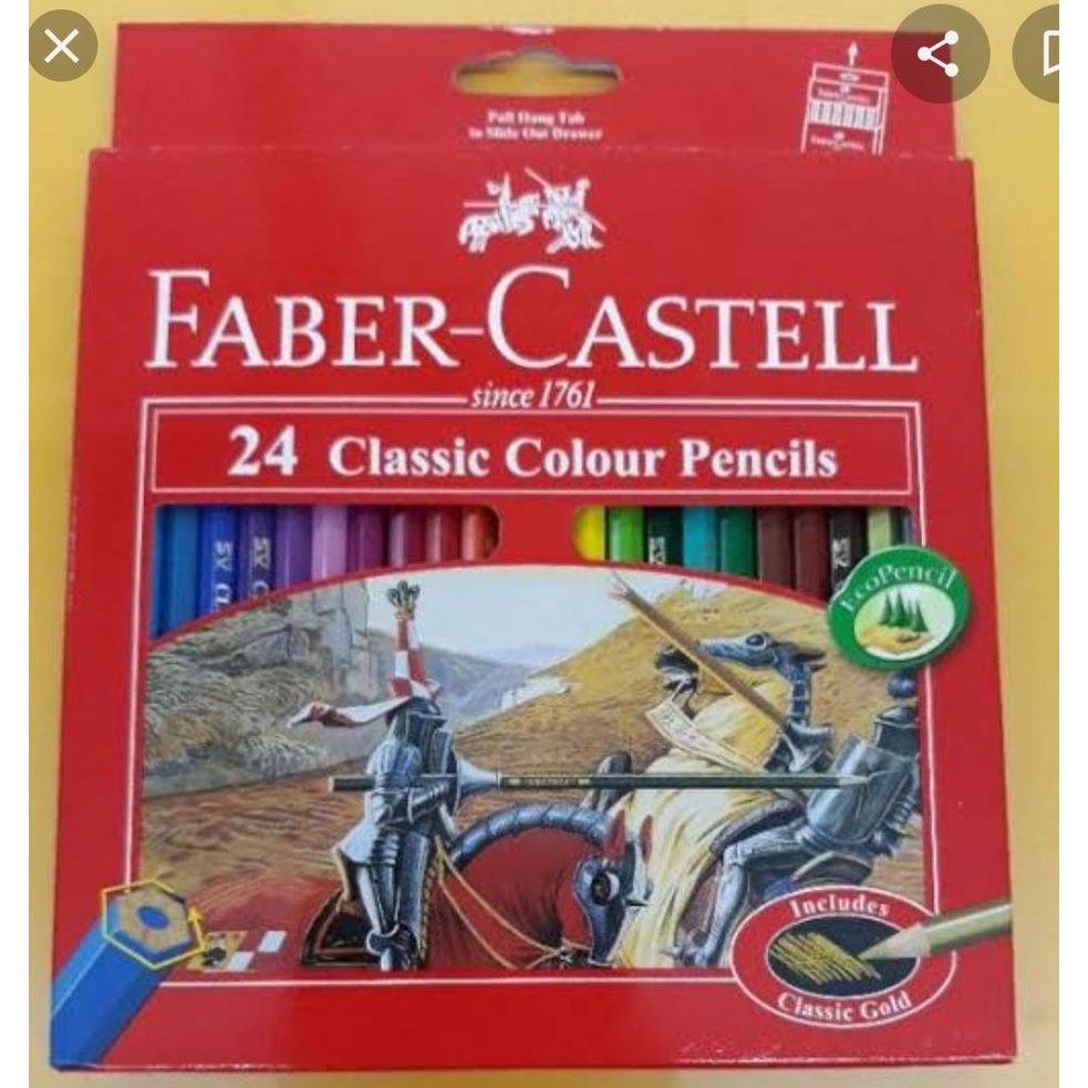 

Kelir Faber Castell 24 Warna Classic Panjang