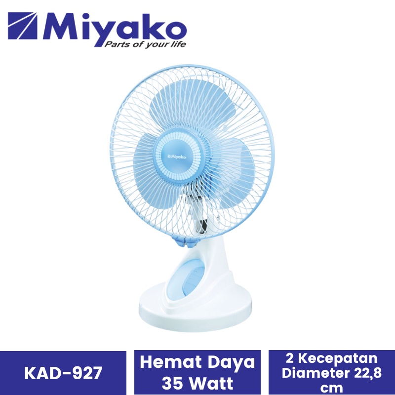 Jual Kipas Angin Meja Miyako KAD 927 B | Kipas Mini Duduk Desk Fan