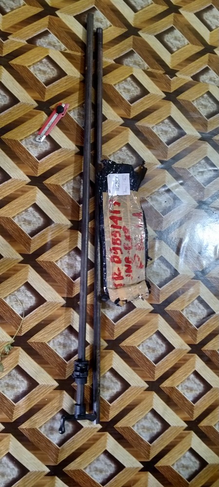 Pipe Clamp Pres Kayu Setengah Inch Plus Pipa Besi Panjang 120 Cm Klem Pres Kayu Jati Belanda