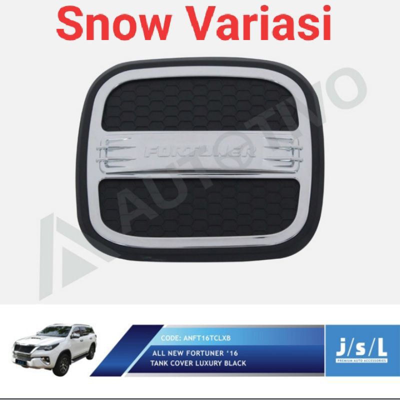 All New Fortuner tutup tangki mobil tank cover luxury black JSL