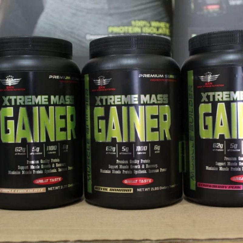 bxn Gainer mass 2 lbs 2 lb weight gainer BPOM extreme.