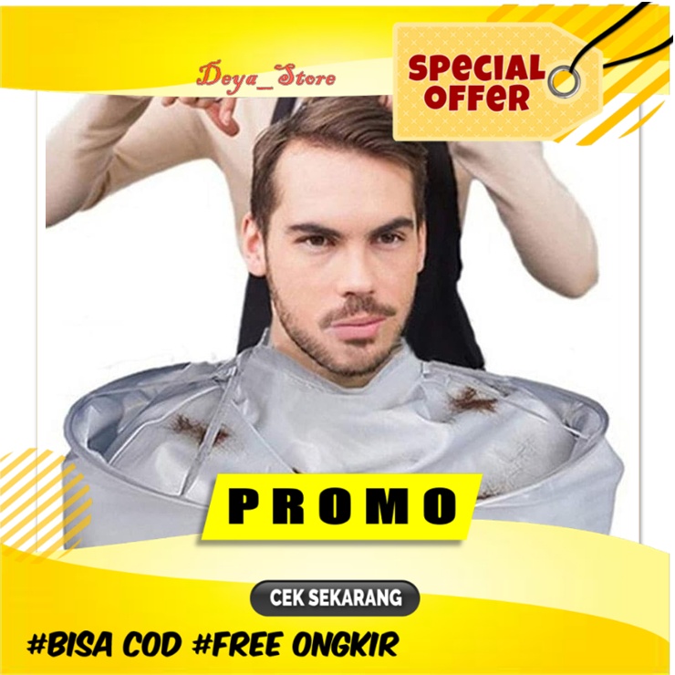 Kip Potong Rambut Barbershop Putih Wahl Payung Murah Motif Kep Jubah Kain Cukur Pangkas Rambut Termu