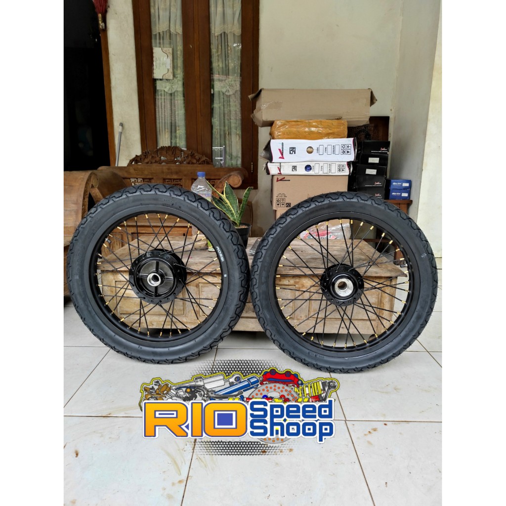 Velg Jari Jari Rx King Ring 18 Paketan Tromol Ori Full Set Plus Ban Shopee Indonesia