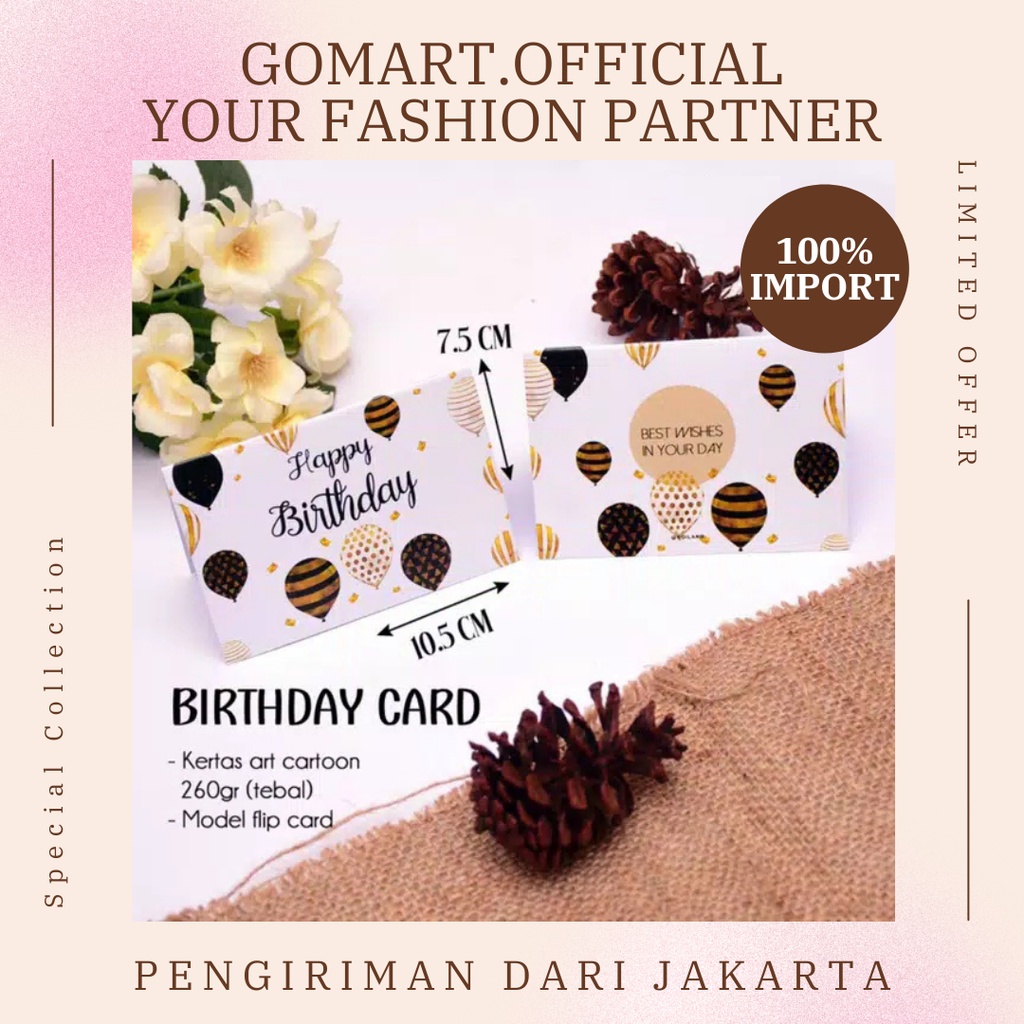 Kartu Ucapan Selamat Ulang Tahun Birthday Card [KRT01]