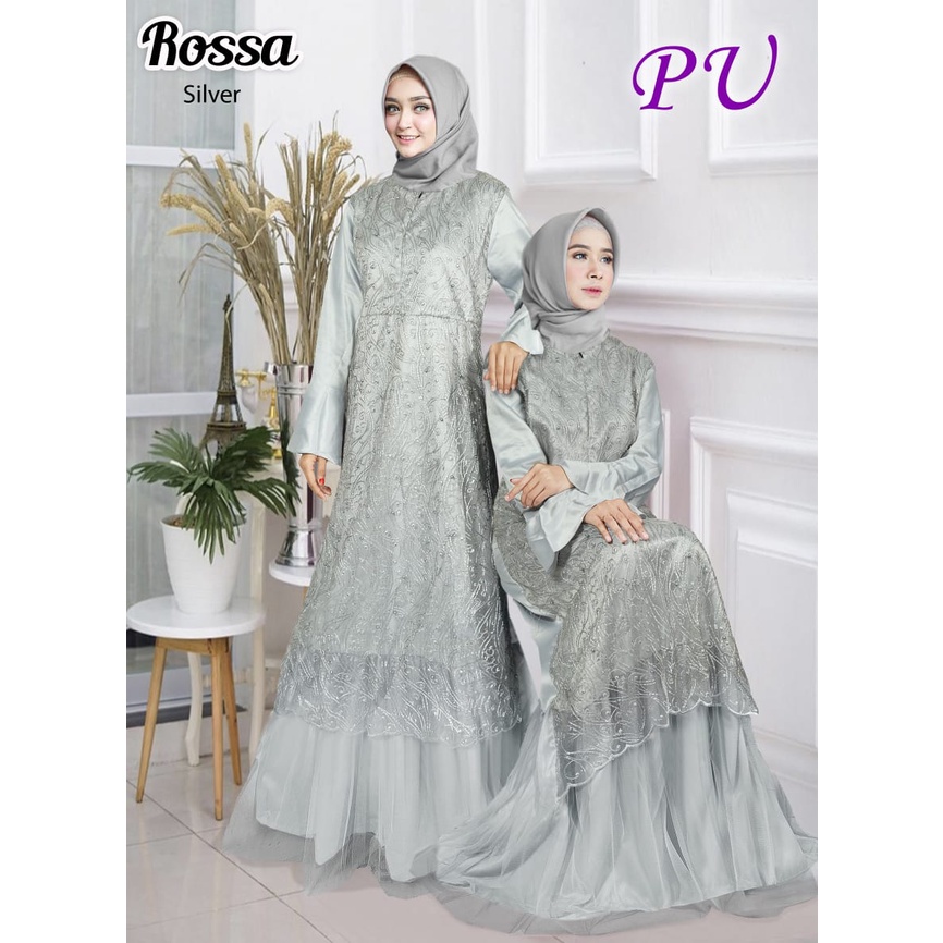 CHERON 17587 - Baju Muslim Gamis Syari Maxi Fit XL Maxy Dress Pesta Bordir Busana Gamis Pesta Lebara