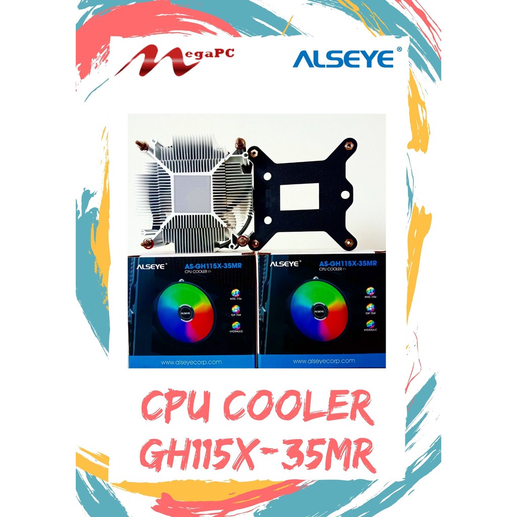 CPU FAN ALSEYE AS-GH115X-35MR - RGB CPU COOLER - FAN PROCESSOR