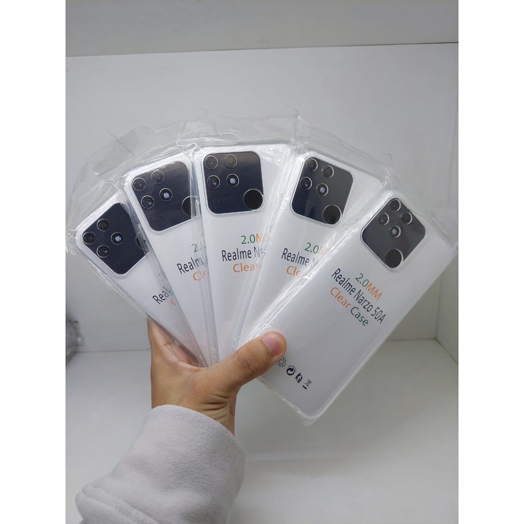 SoftCase OEM Transparan Realme Narzo 50A 50i 6.5 Inchi UltraThin 2.0mm SUPER CLEAR