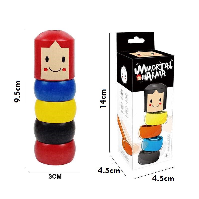 Swopply HL0117 Mainan Kayu Anak Unbreakable Immortal Karakter Magic Toy Dharma