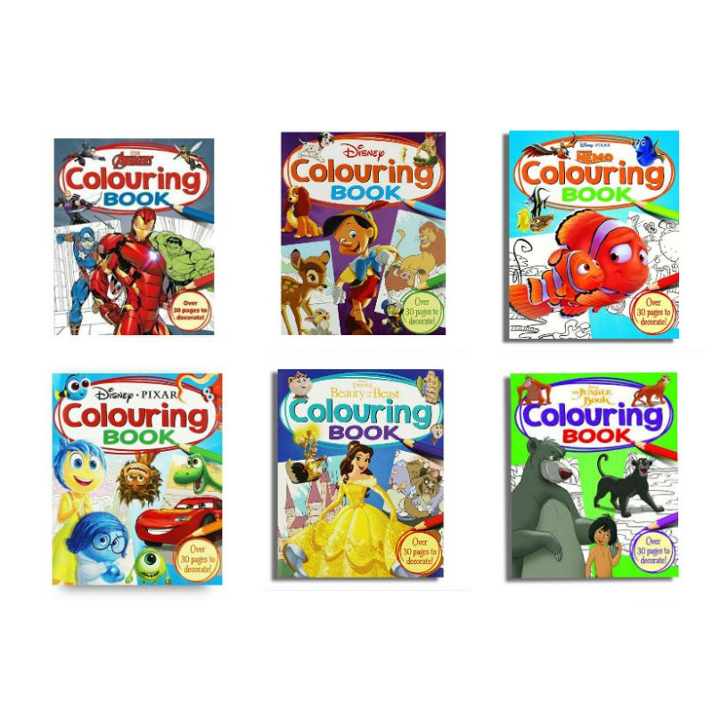 

coloring book buku mewarnai disney pixar cars marvel