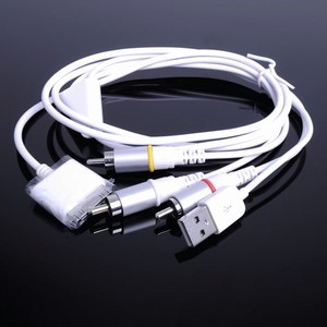 PROMO CUCI GUDANG - AV Cable+USB iPad/iPhone 4G