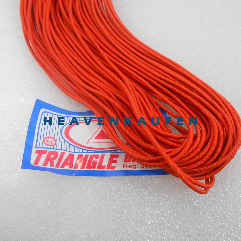 Tali Elastis Warna Orange Diameter Kecil 1,5 mm Meteran