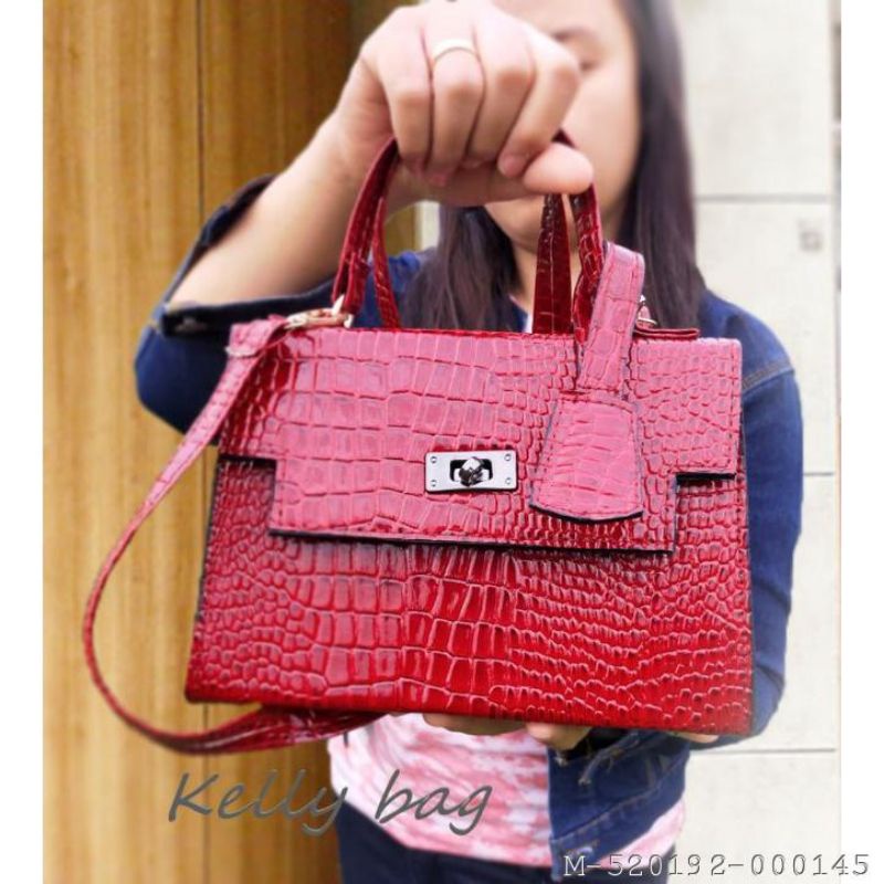 TAS SELEMPANG WANITA KELLY CROCO VNFT-045