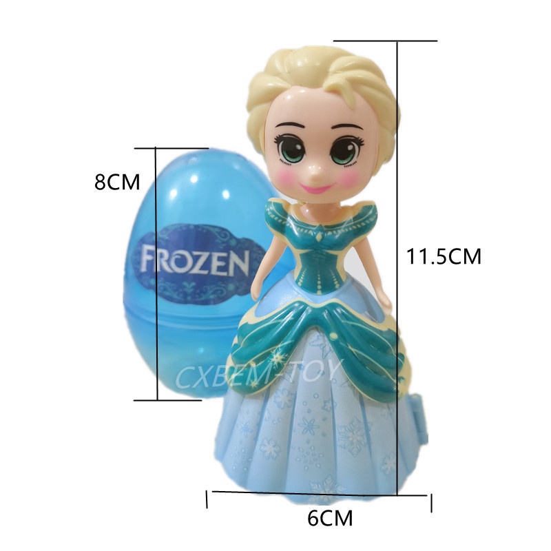 Mainan Boneka Action Figure Disney Frozen Princess Elsa Anna Bahan PVC Untuk Anak Perempuan