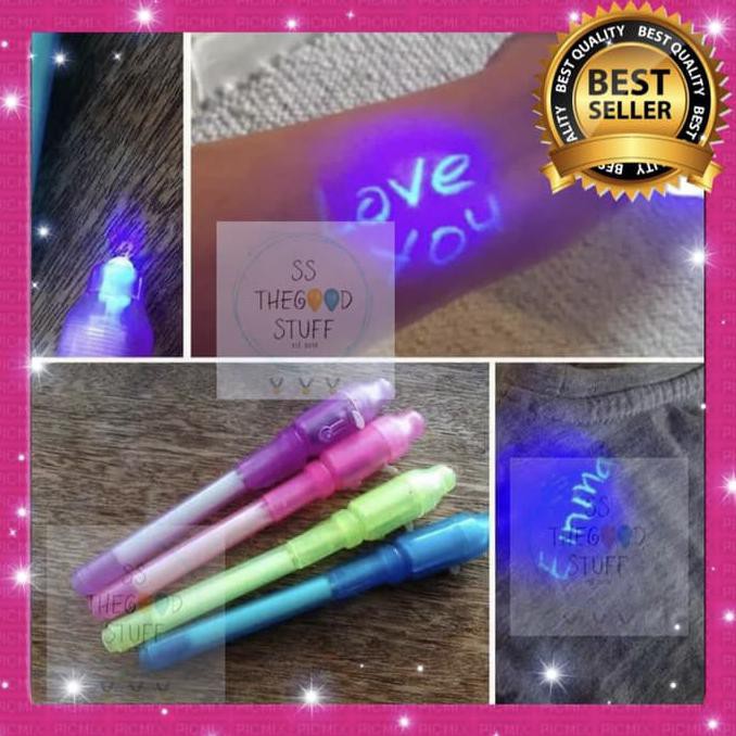 

Pen UV Light Pen Tembus Pandang / Invisible Ink Bolpen / Magic Pen