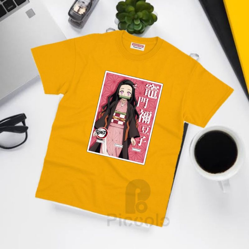 baju Kaos anak anak Nezuko Kamado Streetwear Anime Kimetsu No Yaiba Baju Demon