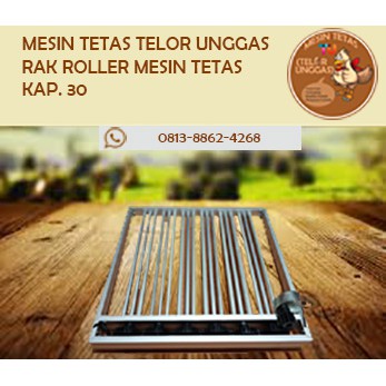 Rak Roller kap.30 untuk Mesin Tetas Full Otomatis