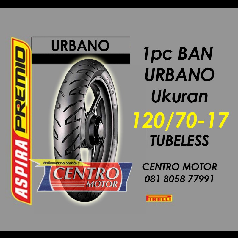 ASPIRA PREMIO URBANO 120/70-17 TUBELESS