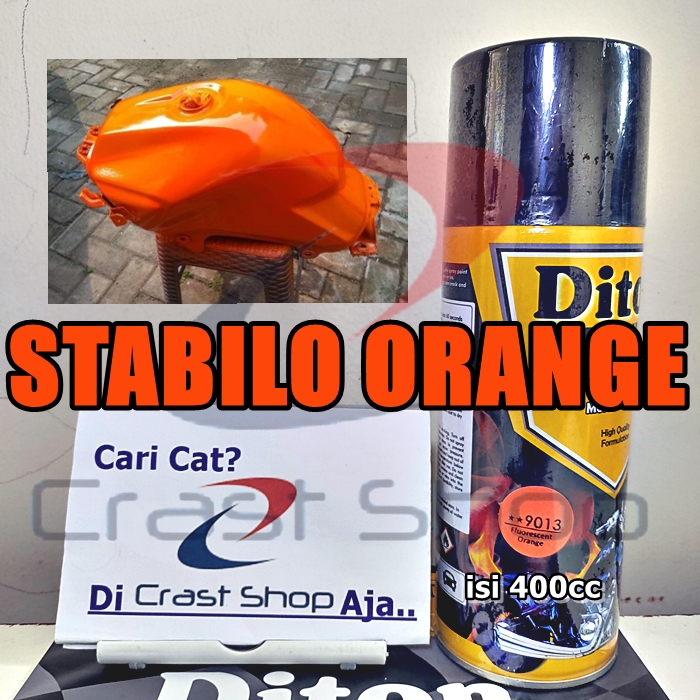

Cat Pilox Diton Premium Fluorescent Orange 9013 400cc warna Stabilo oren