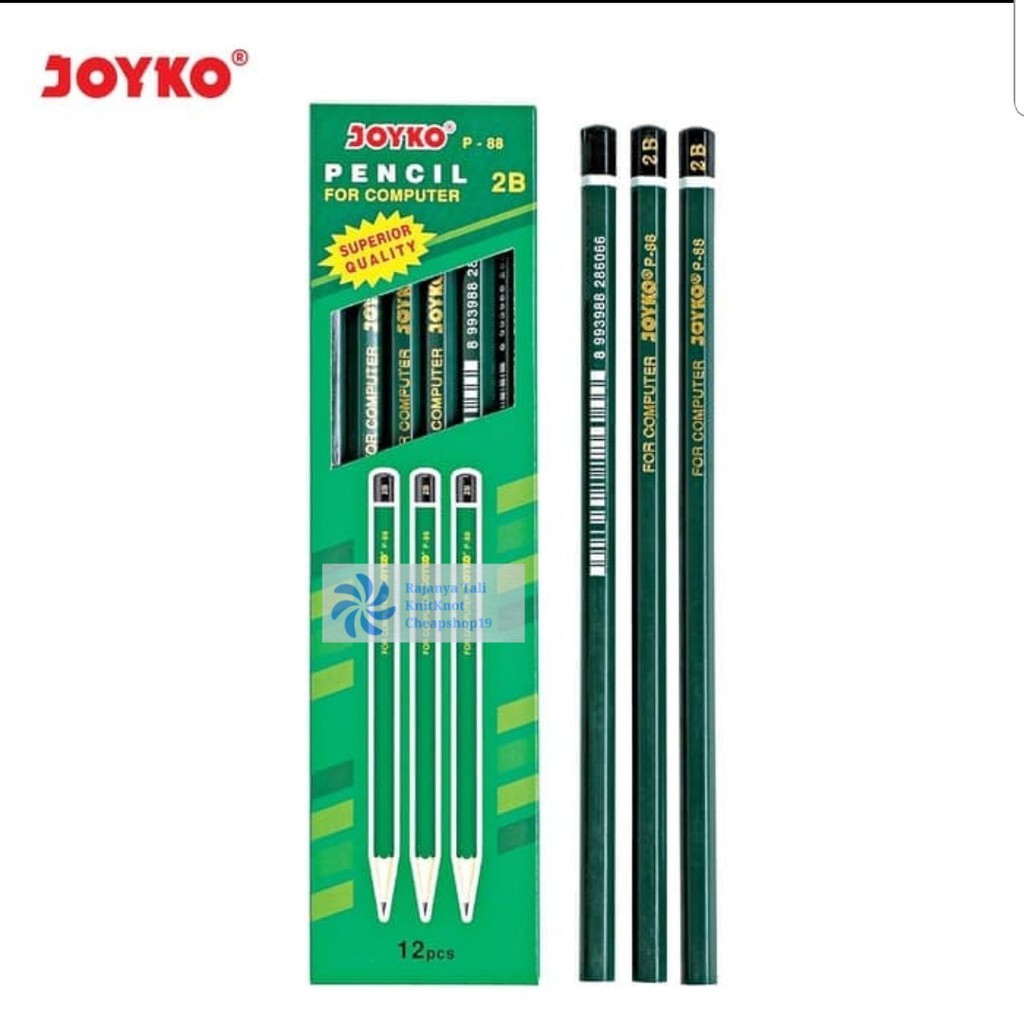 

Pensil Tulis Komputer Ujian Negara Test Scoring Joyko 2B P-88 Super isi 12pcs