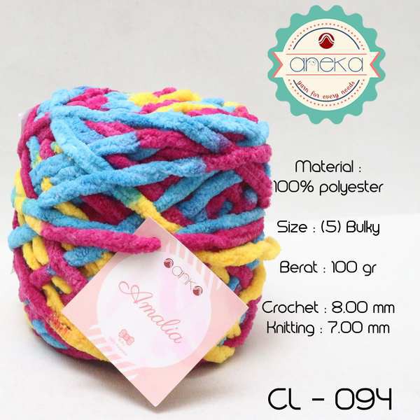 Benang Rajut Chenille Midi Amalia Yarn 094