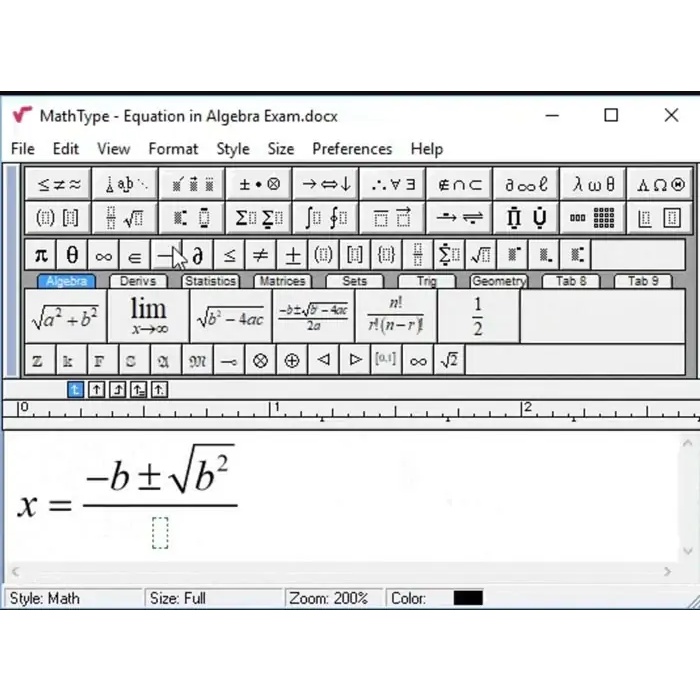 MathType Pro 2023 Full Version Lisensi Lifetime Software Math Type 7.6 perhitungan Matematika dengan akurat dan cepat | notasi seperti eksponen, logaritma