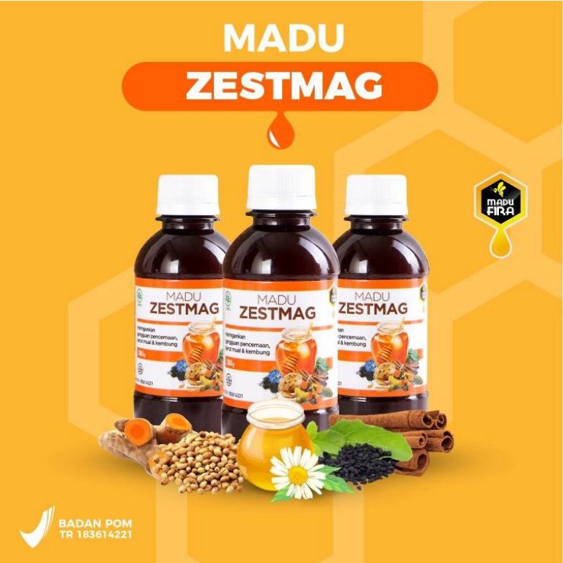 MADU ZESTMAG  obat asam lambung maag axienty gerd perut kembung 280 gram-5