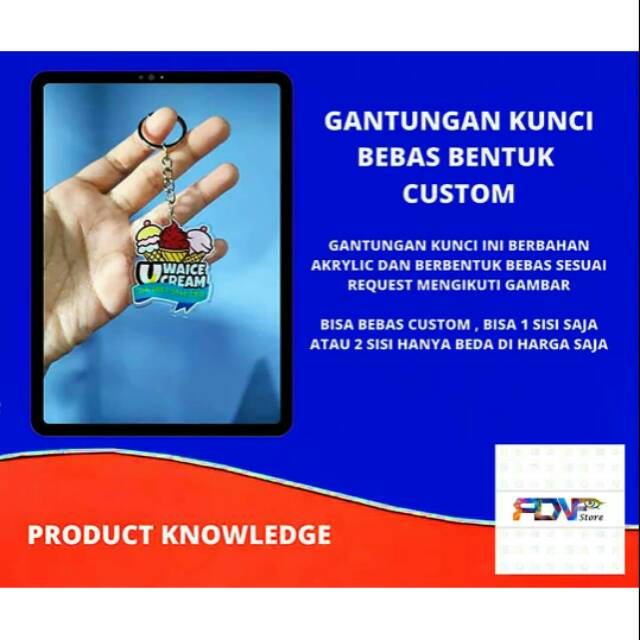 GANTUNGAN KUNCI BEBAS BENTUK CUSTOM