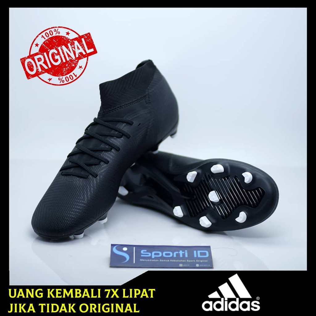Sepatu Bola Adidas Nemeziz 18.3 FG Full Black DB2108 Original