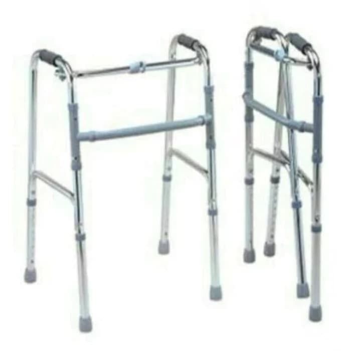 Walker Avico Alat Bantu Jalan Tanpa Roda Walker Lipat Tongkat Jalan Lansia