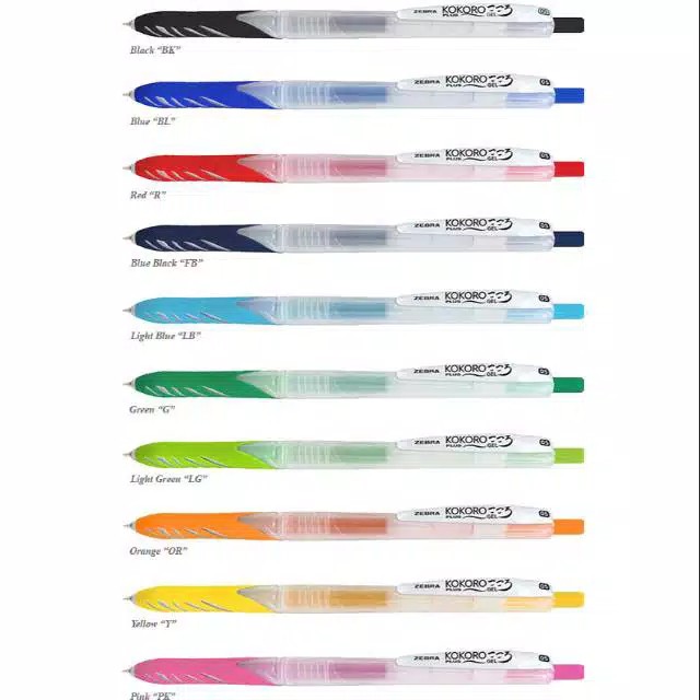 

Pulpen Gel Kokoro Plus Zebra Colours - 0.5 mm