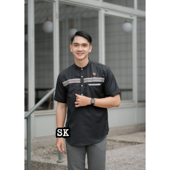 Koko Kurta List FF Dewasa Lengan Pendek Katun Premium