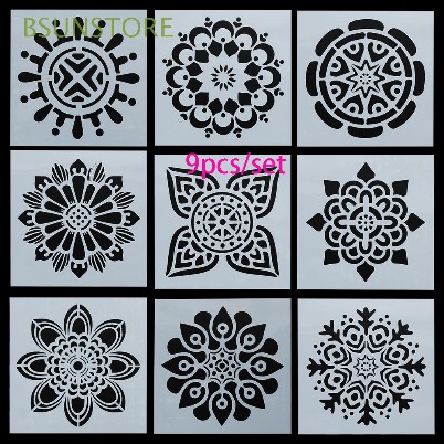 Plastic Stencil - Stensil Dekorasi Motif_MANDALA06