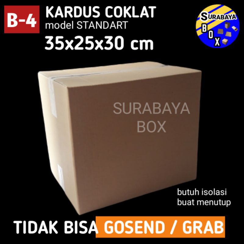 

10 pcs KARDUS PARCEL 35x25x30cm COKLAT KOTAK BOX PACKING DOS DUS CORRUGATED