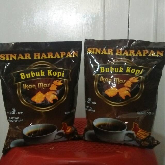 

Bubuk kopi cap ikan mas (kualitas istimewa) 500gram