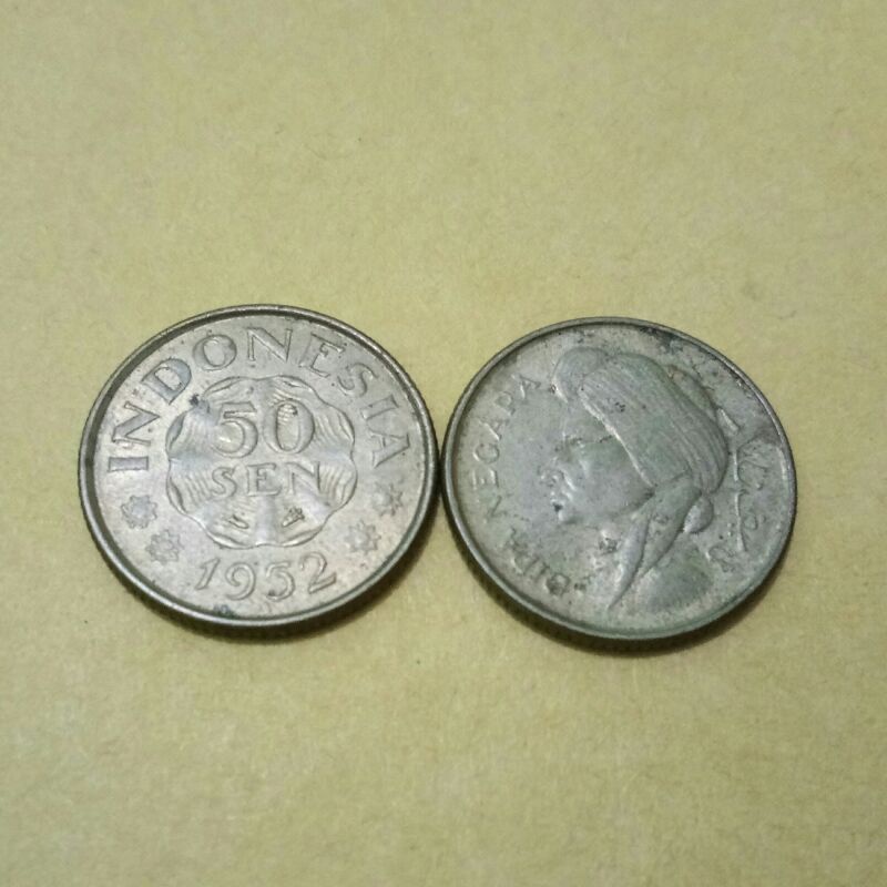 koin lama indonesia /coin kuno asli th 1952