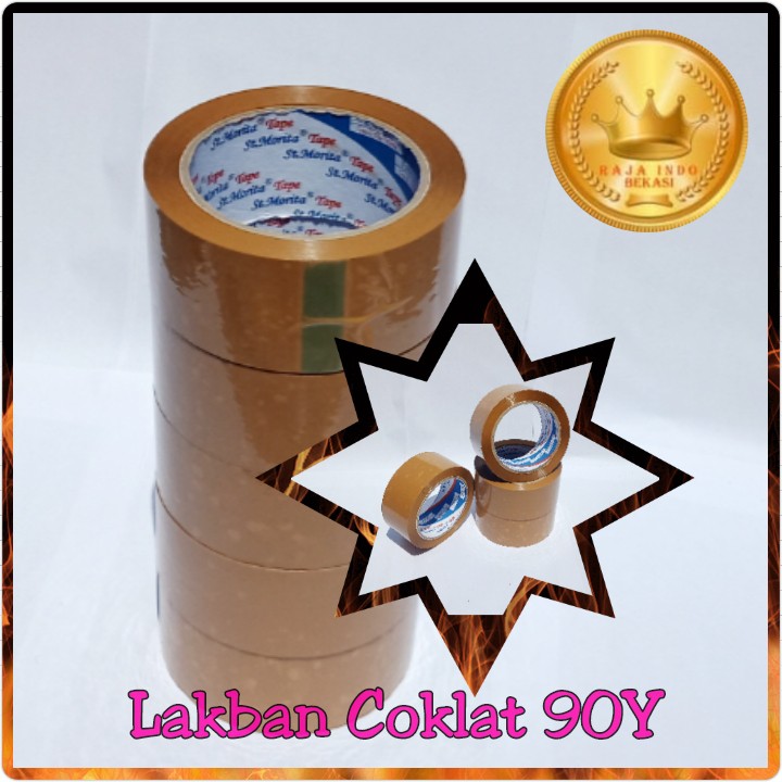 Lakban Coklat 90 Yard 45 Mm Lakban Besar St Morita Murah