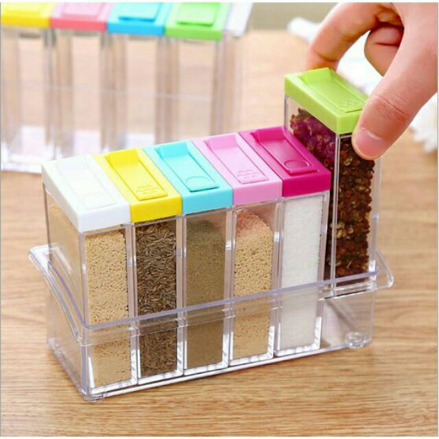 TGB Tempat Bumbu 6 In 1 1 set isi 6 botol bumbu 1 TGB Tempat Bumbu 6 In 1 1 set isi 6 botol bumbu 1
