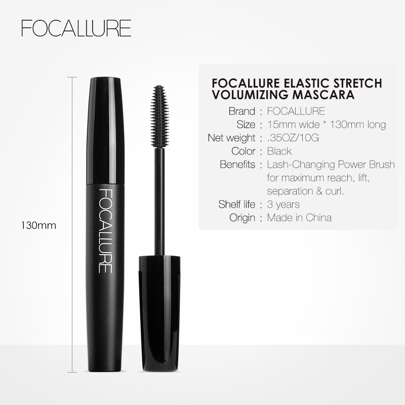 FOCALLURE Bomb Lashes Mascara Elastic Stretch Volumizing Mascara Eye Cosmetics