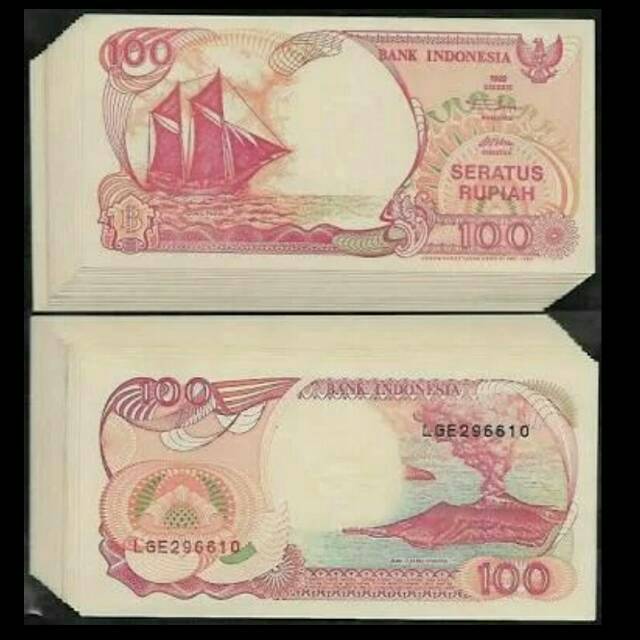 Uang kuno rp 100 pinisi